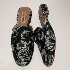 Steve Madden Floral Embroidered Mules